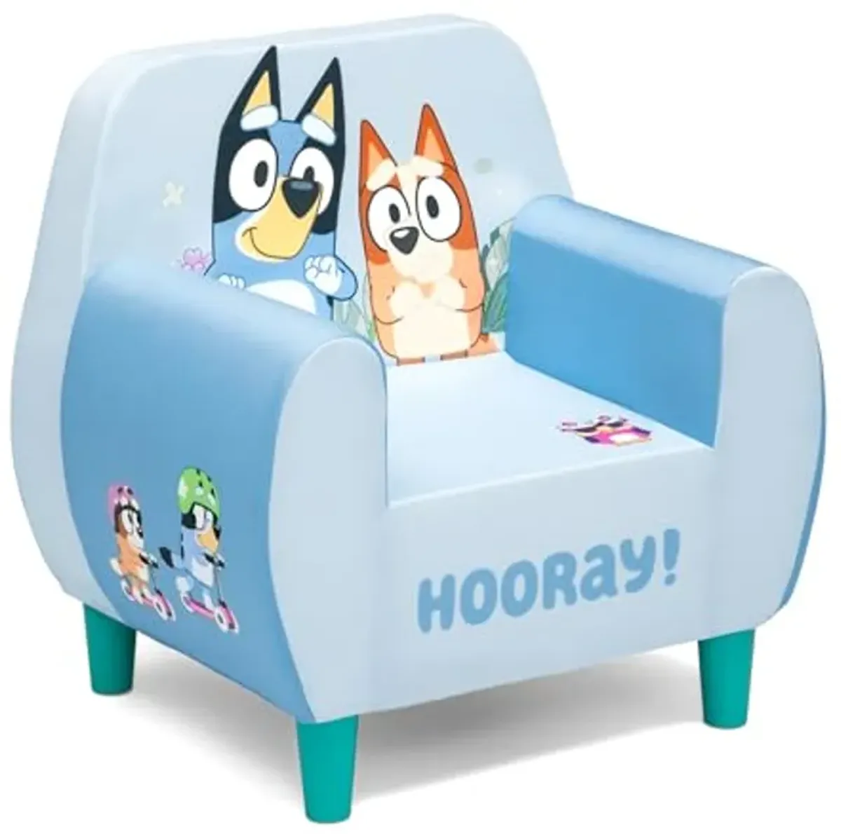 Delta Children Bluey Foam Chair, Blue