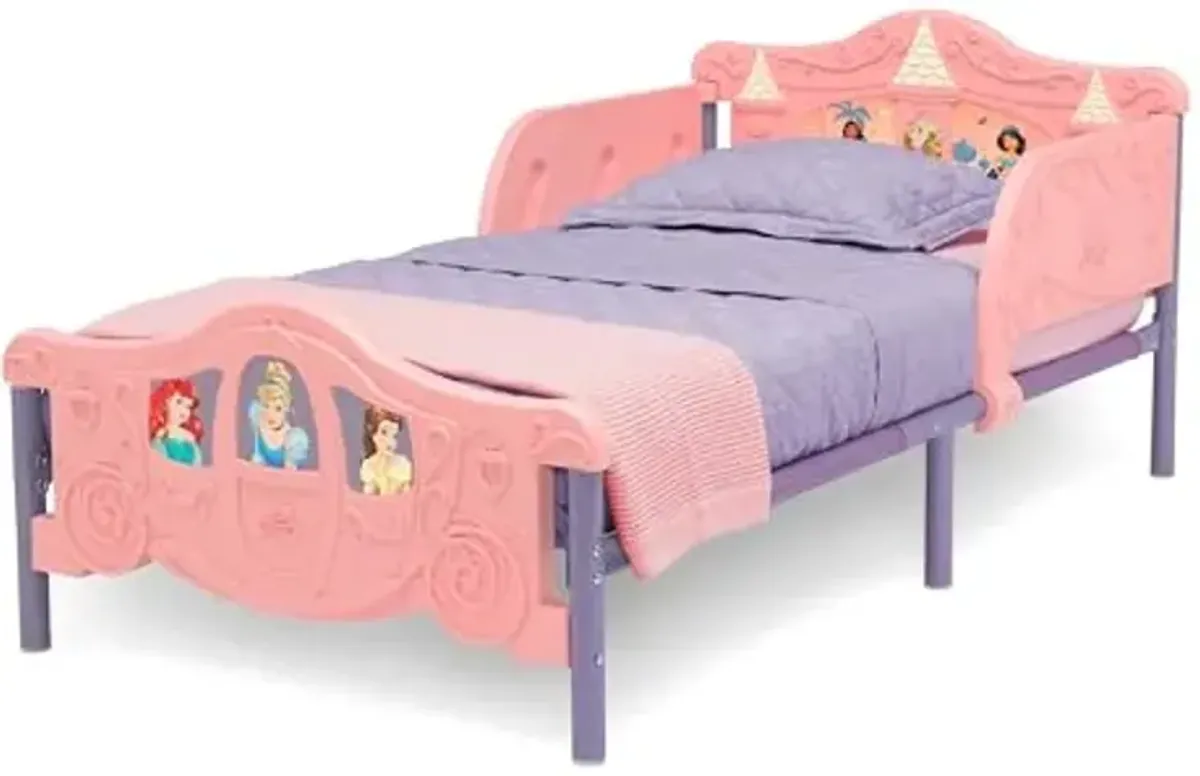 Delta Children Disney Princess 3D Toddler Bed, Pink