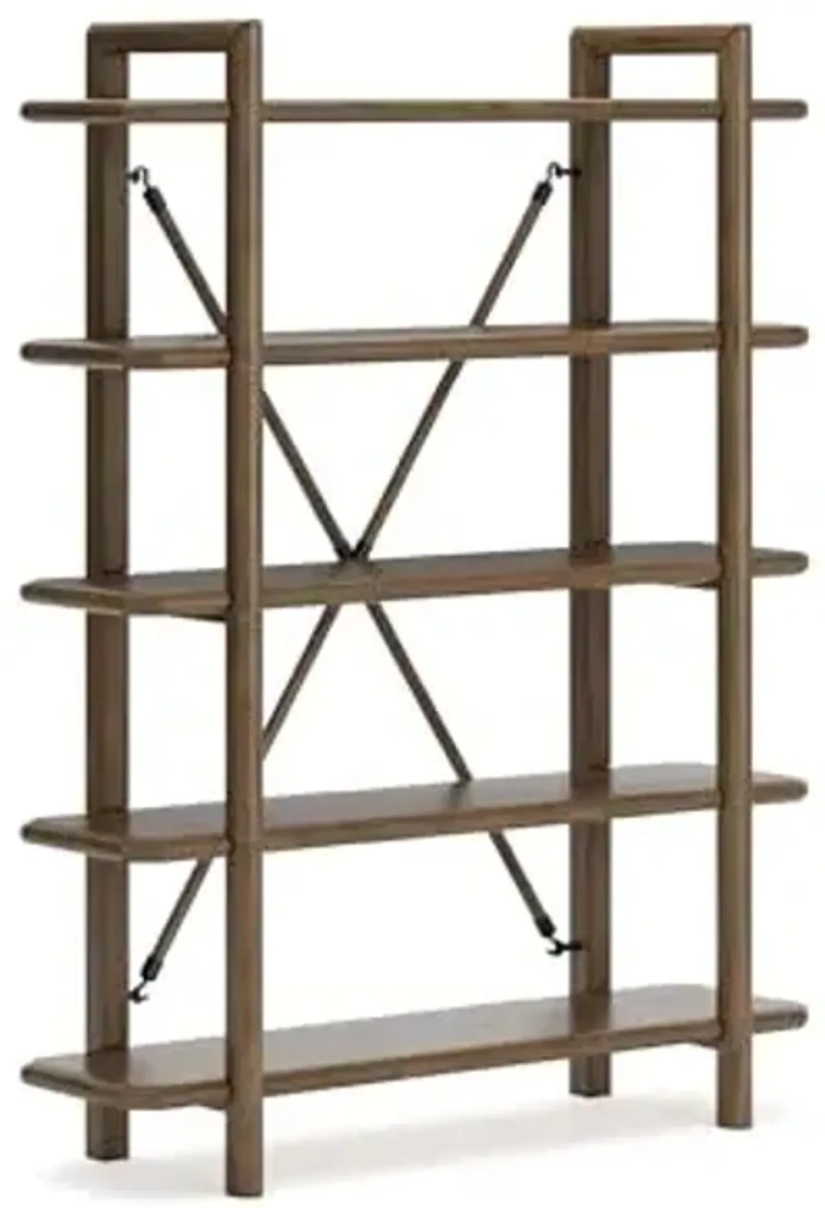Signature Design by Ashley Roanhowe Contemporary 5-Tier 71" Bookcase, Light Brown