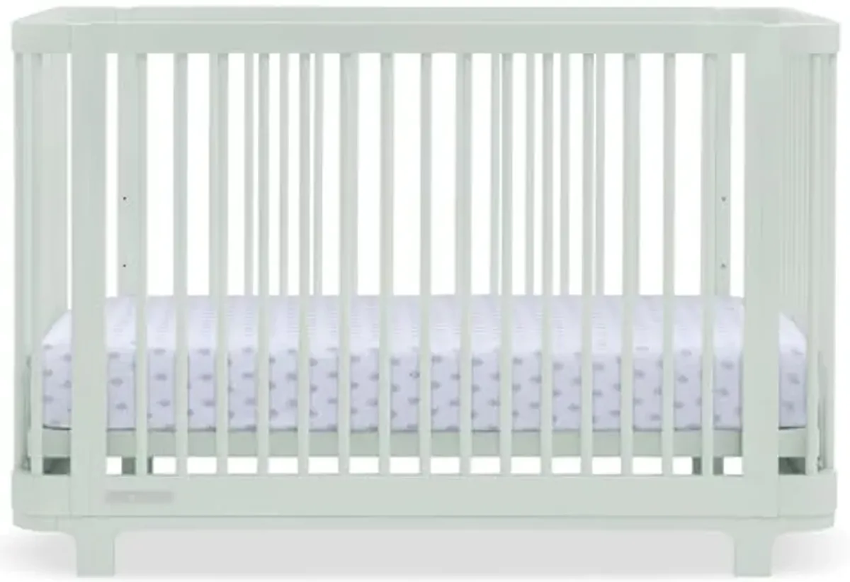 Delta Children Nest 4-in-1 Convertible Crib, Light Sage