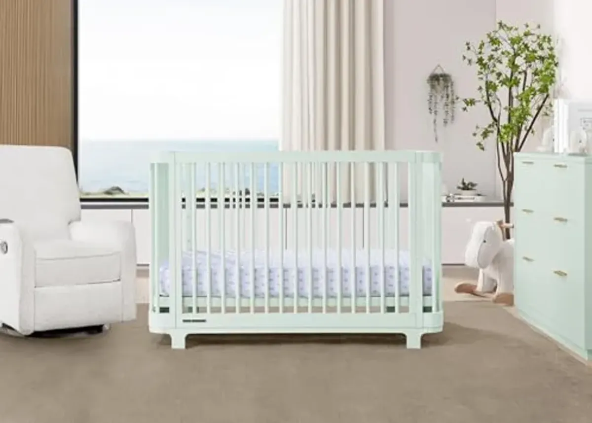 Delta Children Nest 4-in-1 Convertible Crib, Light Sage