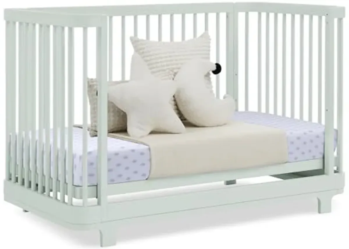 Delta Children Nest 4-in-1 Convertible Crib, Light Sage