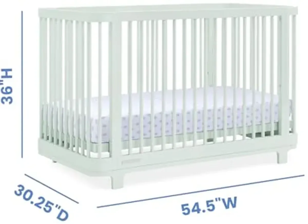 Delta Children Nest 4-in-1 Convertible Crib, Light Sage