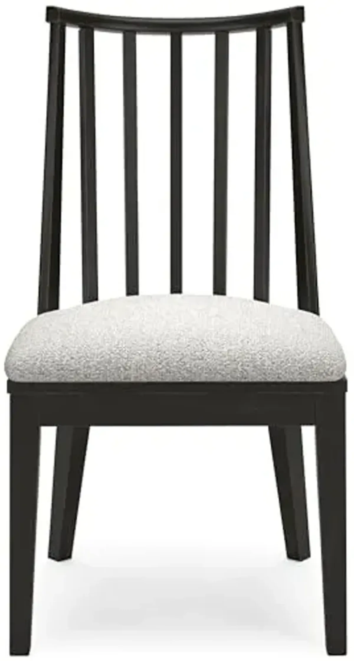 Signature Design by Ashley Galliden Urban Upholstered Armless Dining Chair, Set of 2, Black & Light Gray