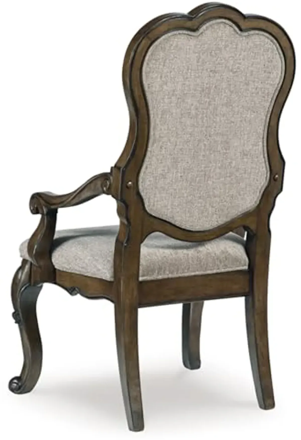 Signature Design by Ashley Maylee Dining Arm Chair, Set of 2, 31" W x 27" D x 46" H, Dark Brown