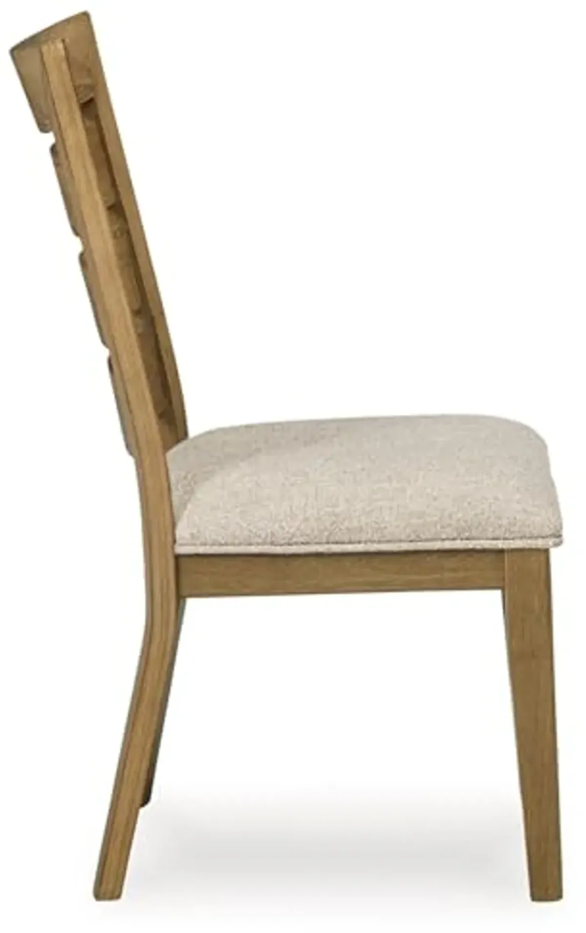 Signature Design by Ashley Galliden Urban Armless Upholstered Dining Chair, Set of 2, Light Brown & Light Gray