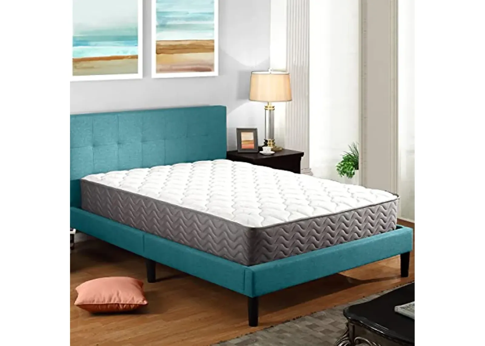 Swiss Ortho Sleep, Memory Foam and Innerspring Hybrid Medium-Firm Plush Mattress/Mattress-in-a-Box/Pressure Relieving Bliss