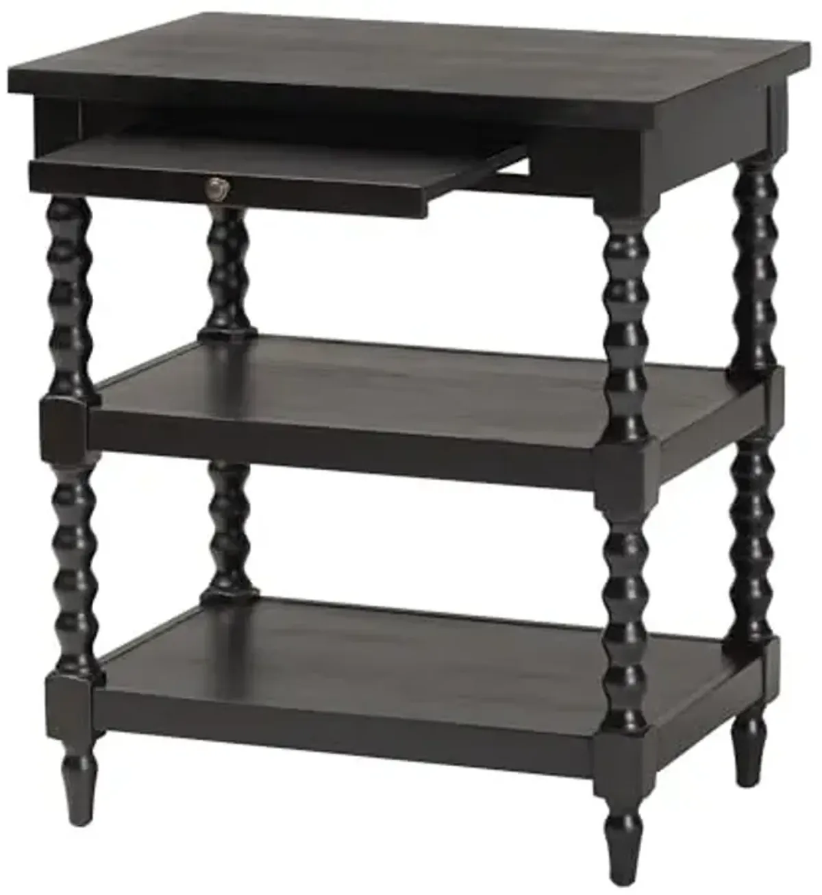 Baxton Studio Imogene Retro-Modern Black Wood End Table