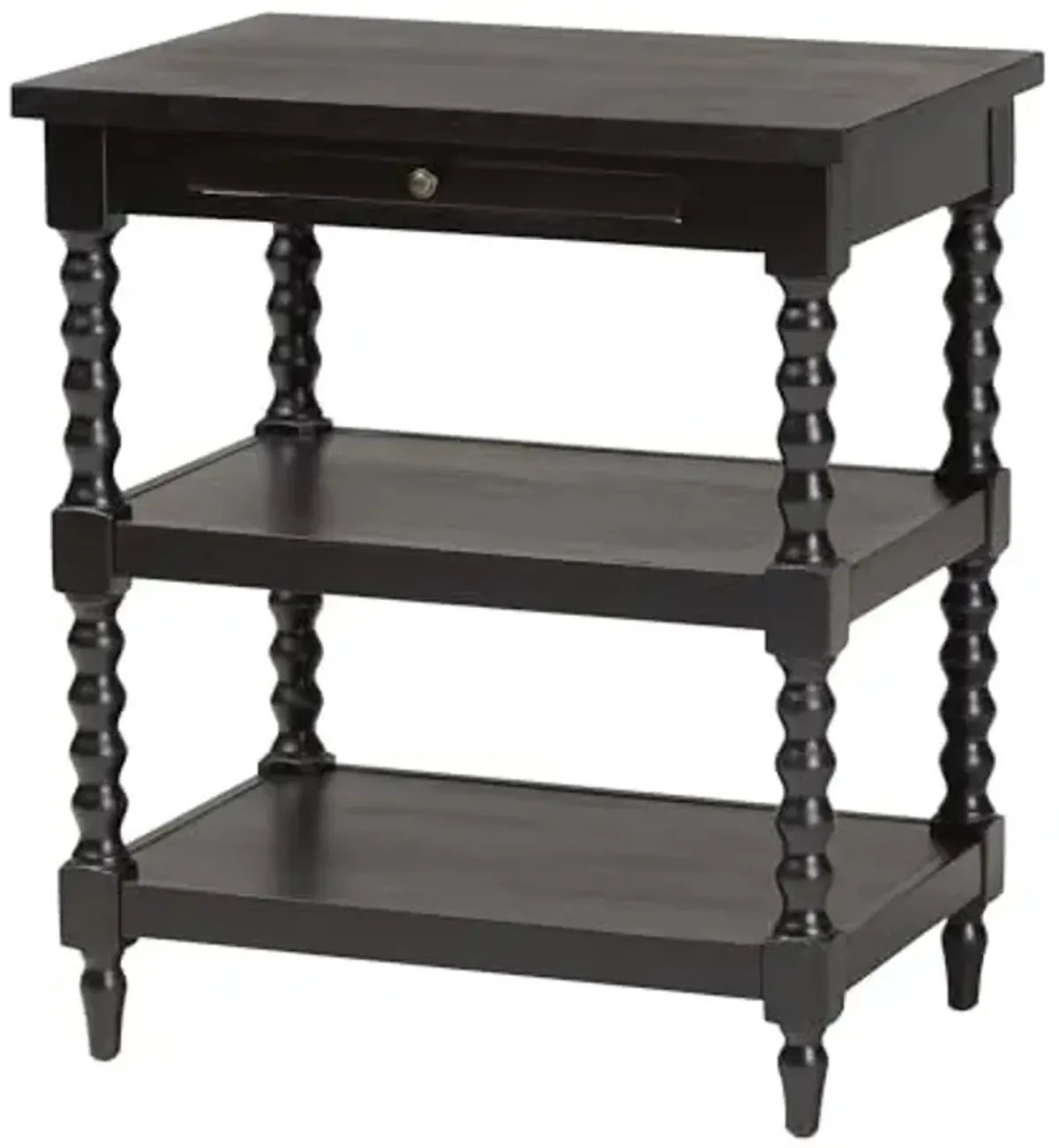 Baxton Studio Imogene Retro-Modern Black Wood End Table