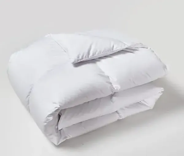 Beautyrest Tencel/Cotton Blend White Down Comforter King Size, Light Warmth Duvet Insert Made in USA, 650 Fill Power Luxurious Hotel Collection Fluffy Comforter Insert