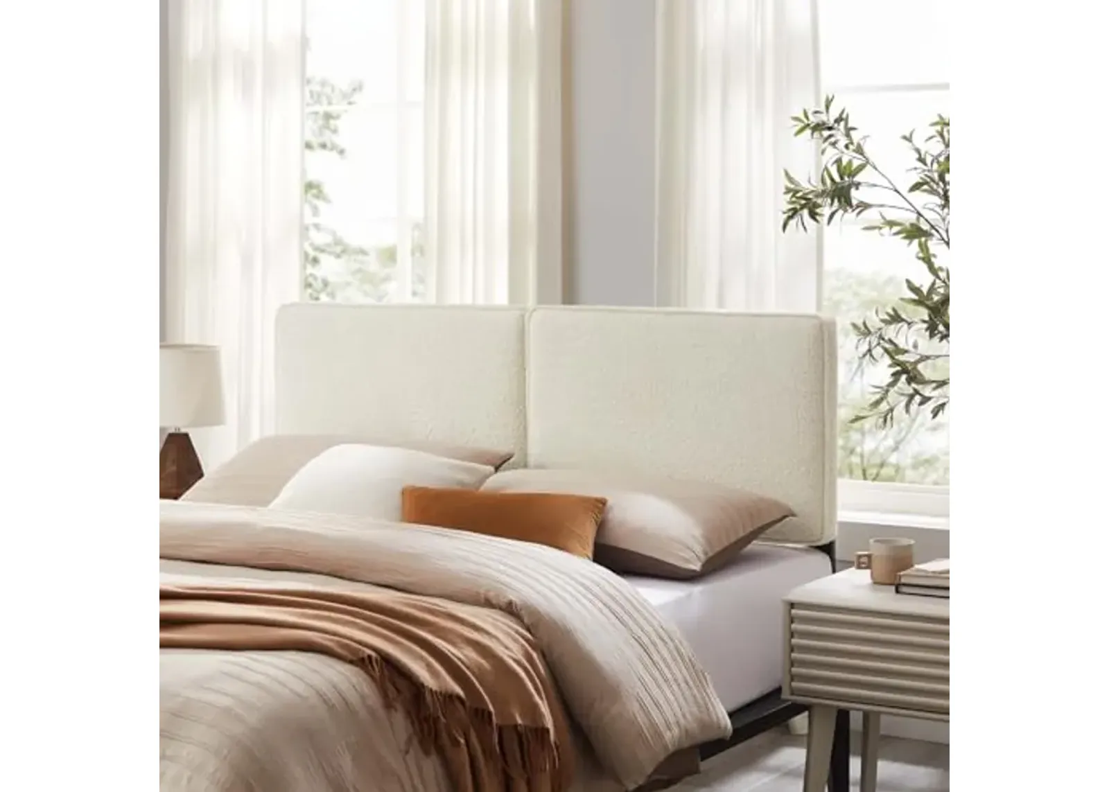 Modway Lindee headboards, Full, Cream