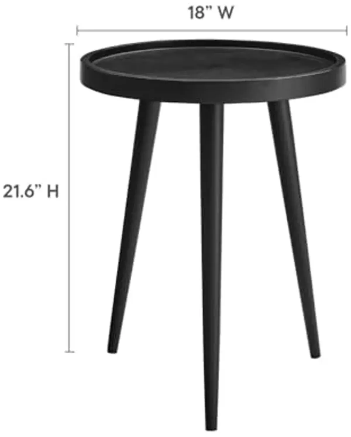 Modway Chiro Side Tables, Black