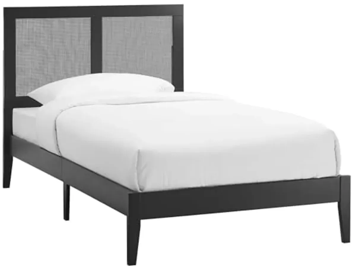 Modway Sirocco Platform Bed, Twin, Black