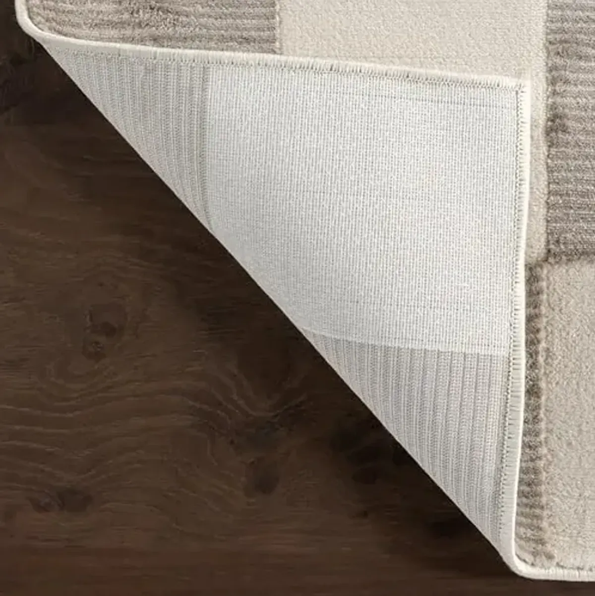 Nuloom Zhuri Cream/Beige, 8' x 10', Checkered, Recycled PET, Soft and Cozy, High Traffic, Stain Resistant, Easy Clean, Durable, Machine Washable Area Rug for Bedroom, Living Room, Dining, Den, Foyer