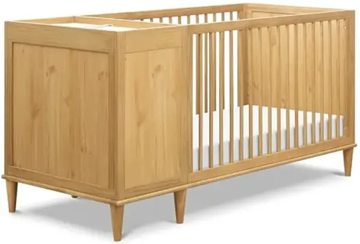 DaVinci Marley 3-in-1 Crib and Changer Combo in Honey