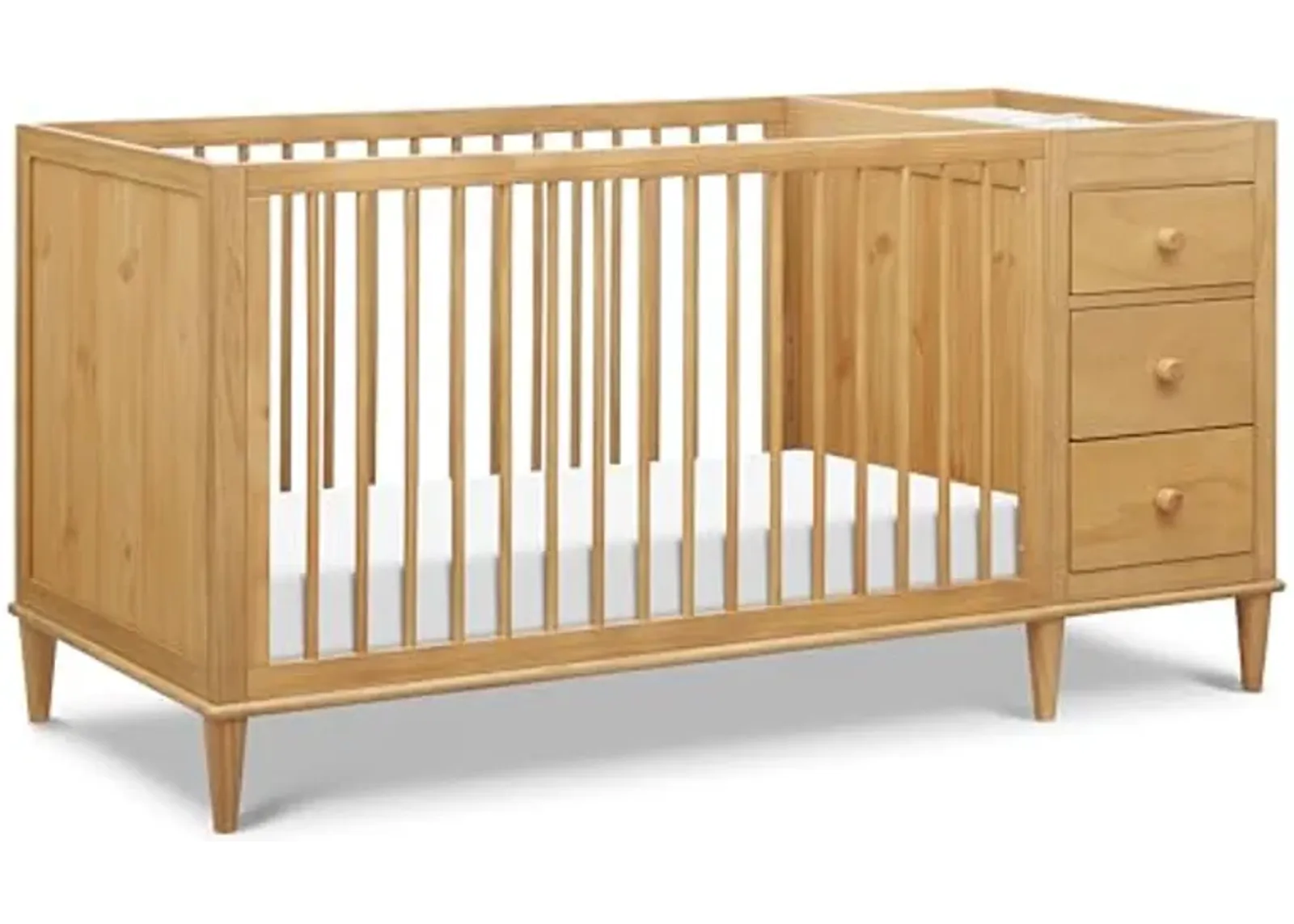 DaVinci Marley 3-in-1 Crib and Changer Combo in Honey