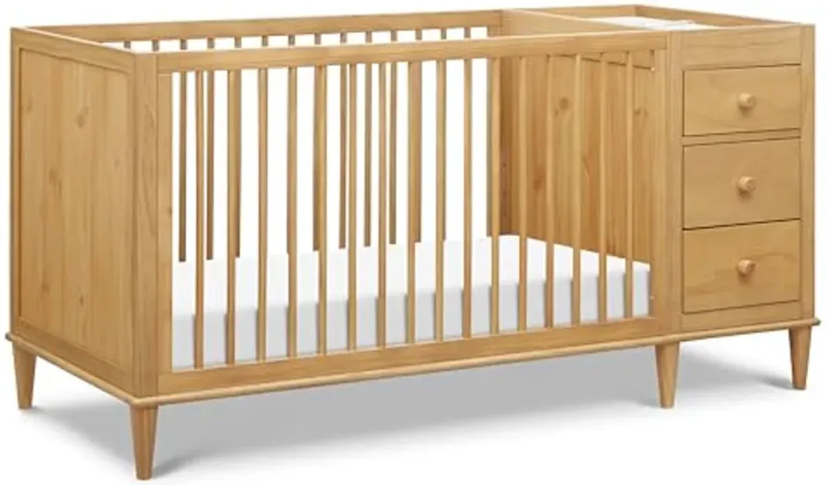 DaVinci Marley 3-in-1 Crib and Changer Combo in Honey