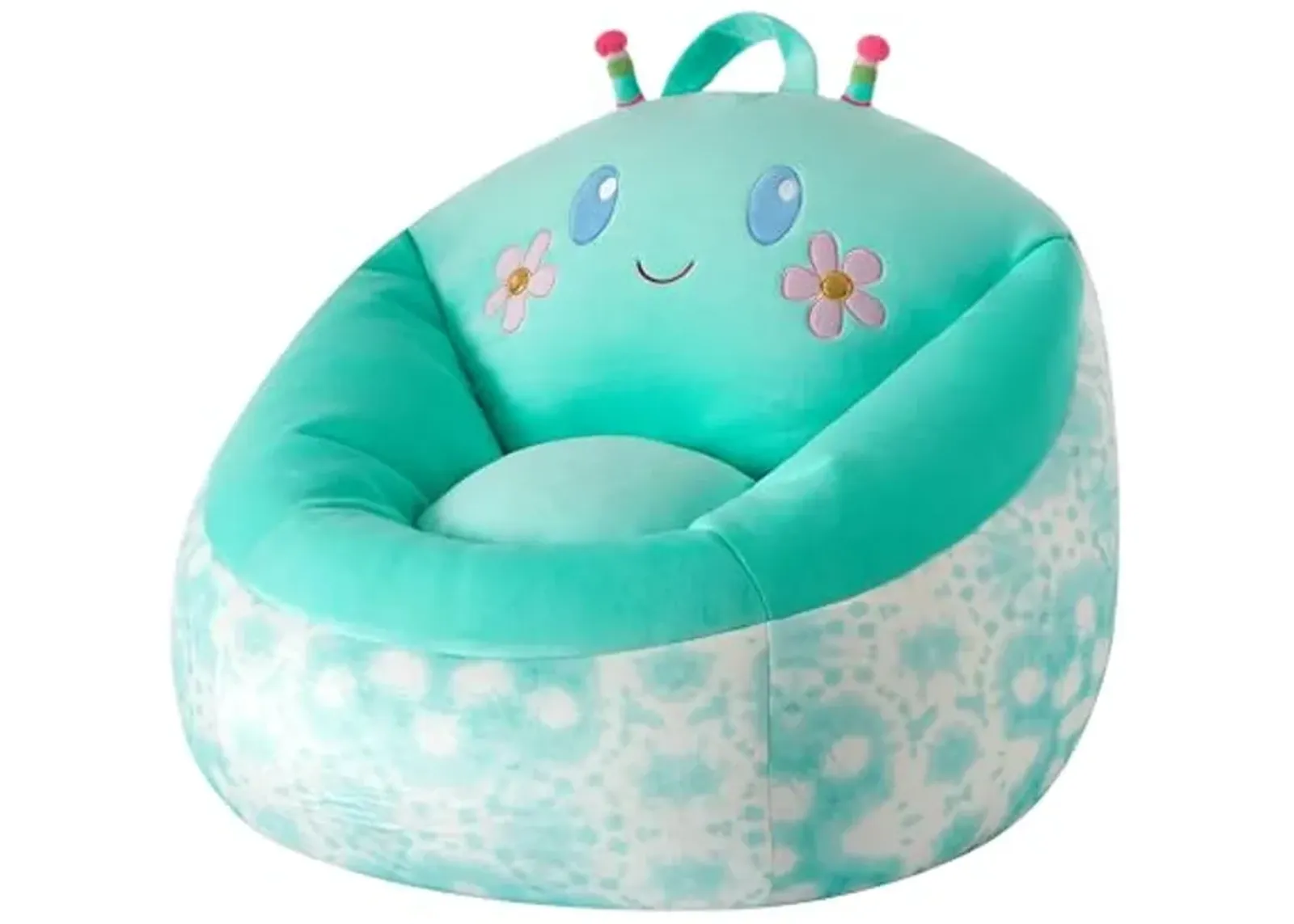 Heritage Kids Micromink Squishy Bean Bag Chair for Kids Ages 3+, Figural Butterfly