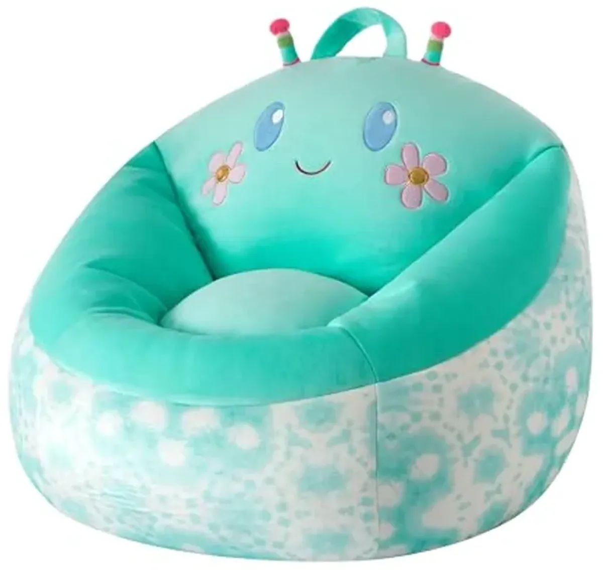 Heritage Kids Micromink Squishy Bean Bag Chair for Kids Ages 3+, Figural Butterfly