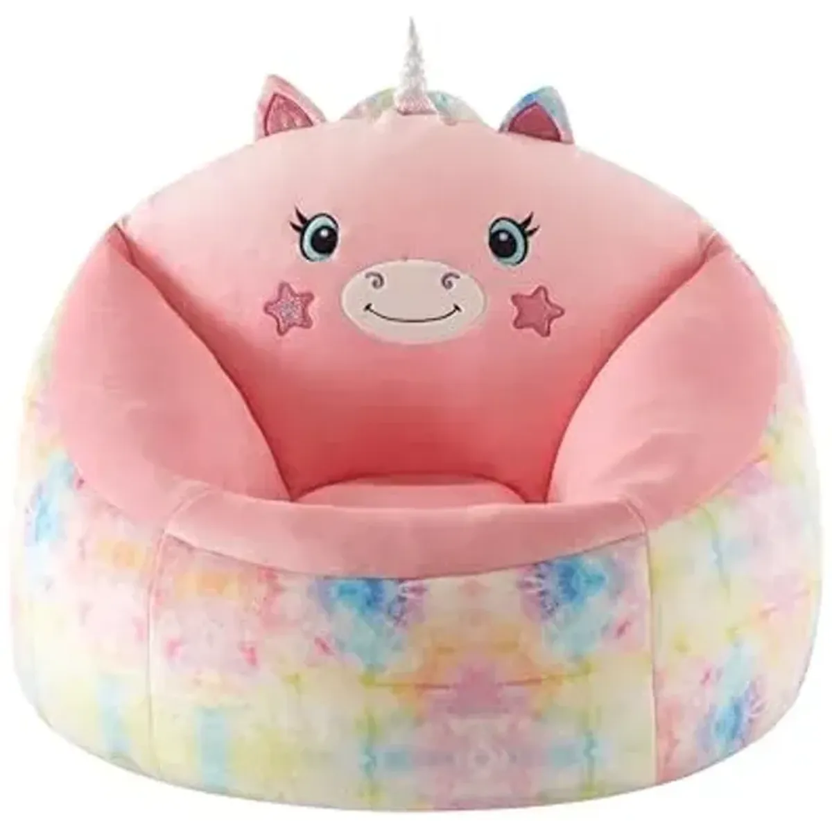 Heritage Kids Micromink Squishy Bean Bag Chair for Kids Ages 3+, Figural Unicorn
