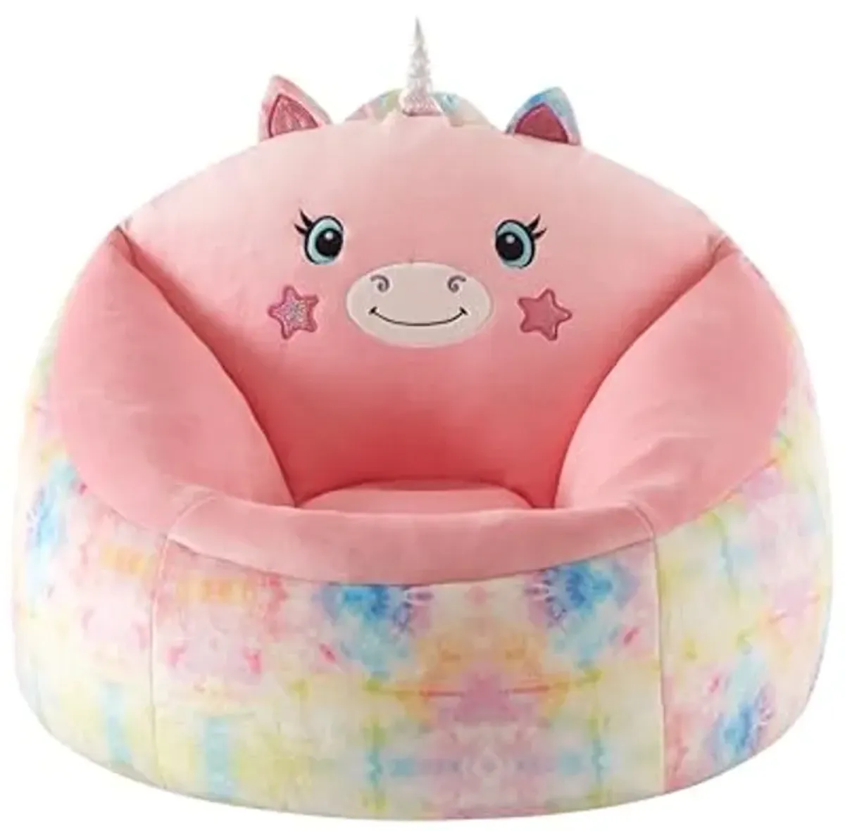 Heritage Kids Micromink Squishy Bean Bag Chair for Kids Ages 3+, Figural Unicorn