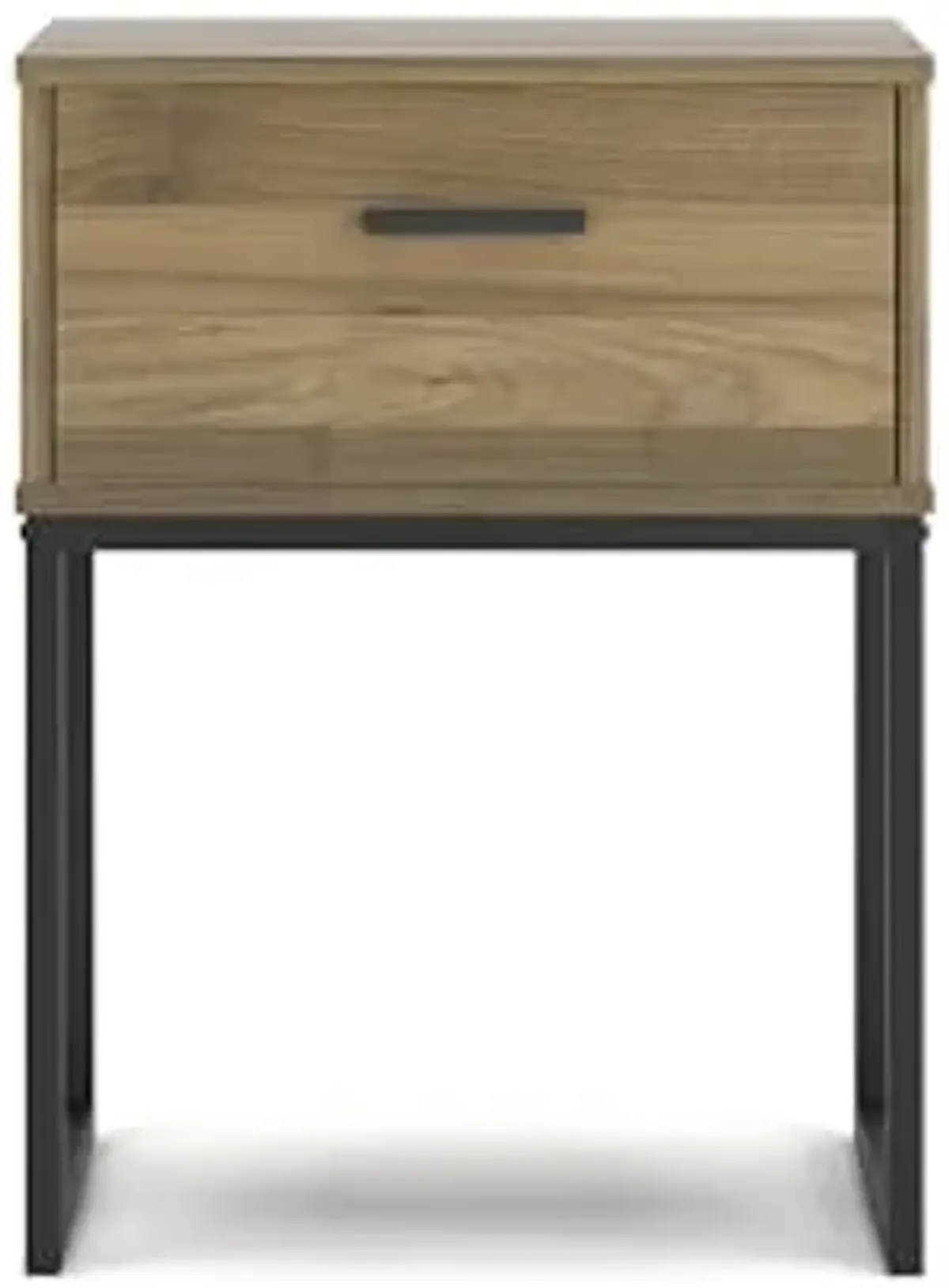 Signiture Design by Ashley Deanlow Nightstand, 20" W x 15" D x 27" H, Light Brown & Black