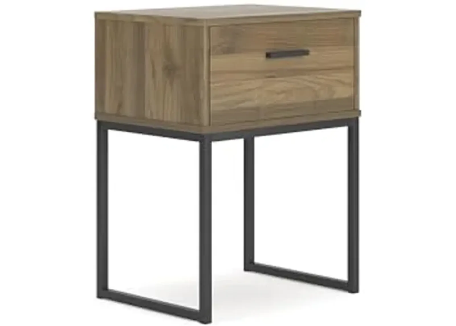 Signiture Design by Ashley Deanlow Nightstand, 20" W x 15" D x 27" H, Light Brown & Black