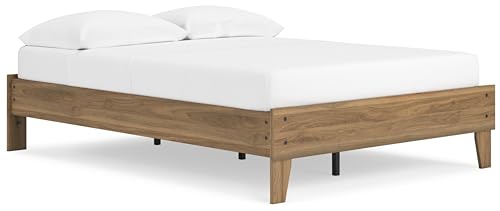 Signature Design by Ashley Deanlow Full Platform Bed, 57" W x 78" D x 16" H, Dark Brown