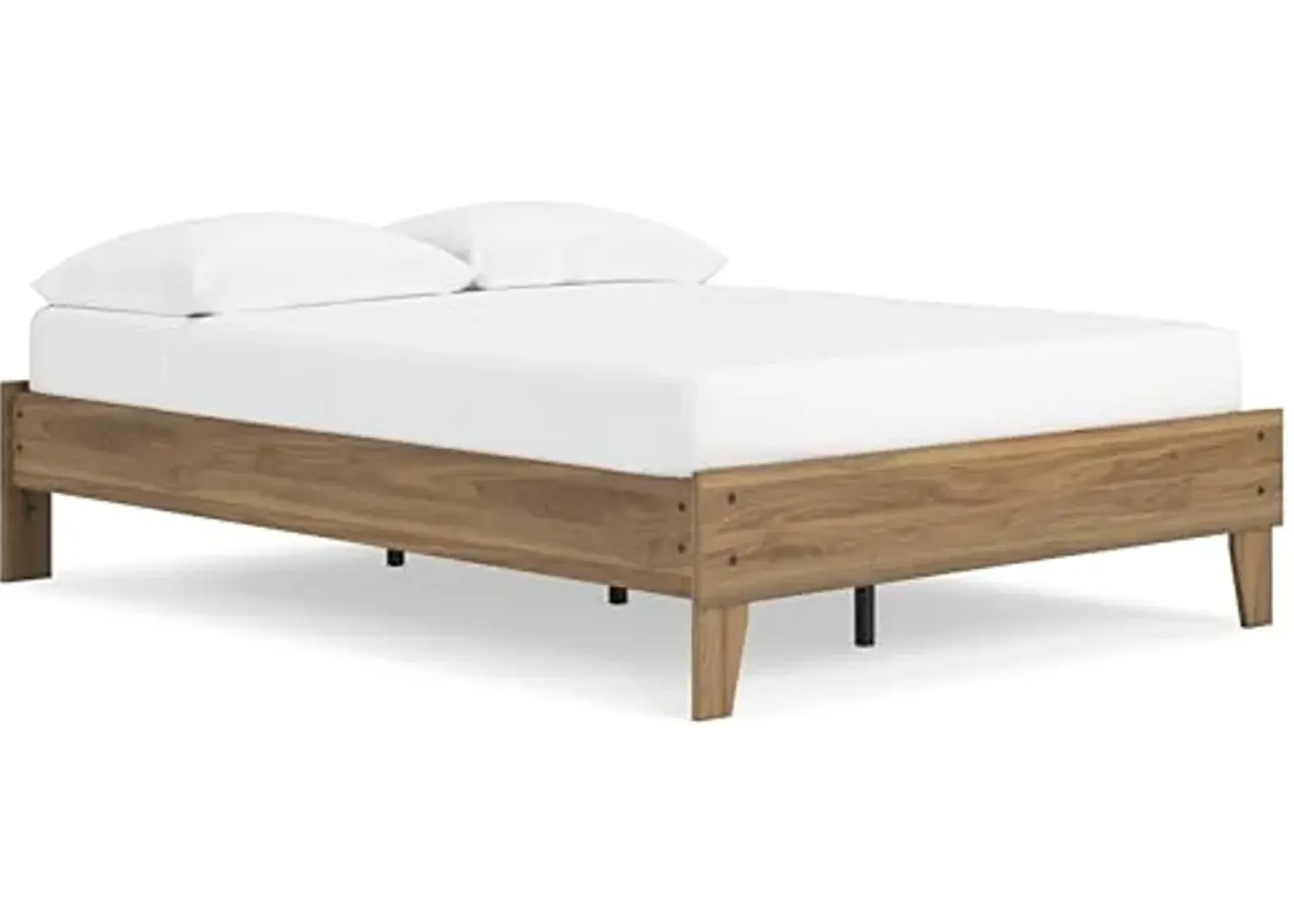 Signature Design by Ashley Deanlow Full Platform Bed, 57" W x 78" D x 16" H, Dark Brown