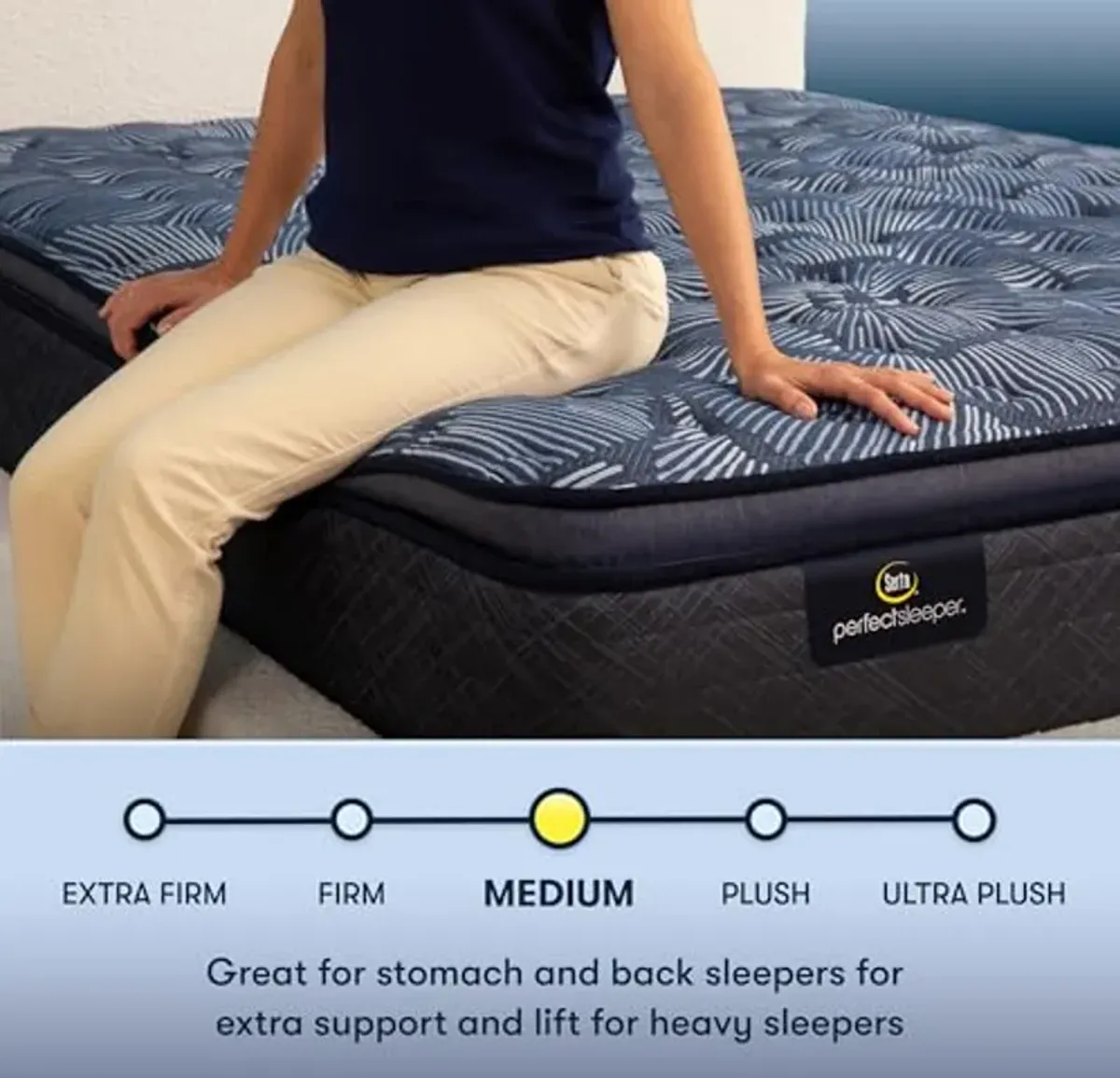 Serta Perfect Sleeper Ultimate 14.5" Twin XL Mattress - Medium Pillow Top, Cooling Gel Memory Foam, Pocket Innersprings for Motion Isolation, Edge Support, CertiPUR-US Certified - Oasis Sleep