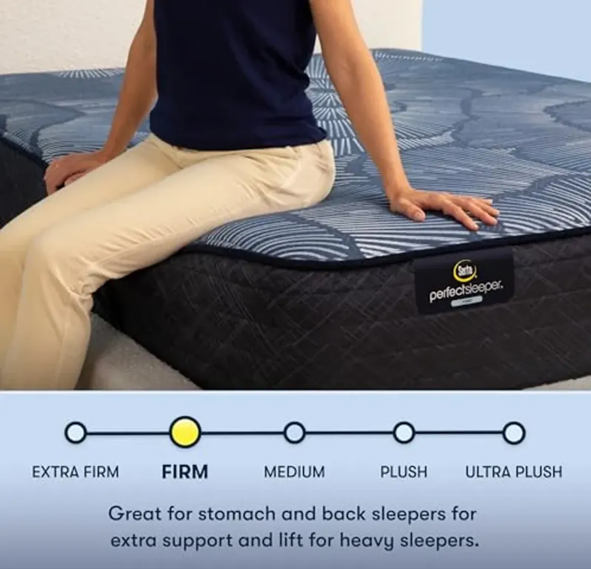 Serta Perfect Sleeper Hybrid Standard 12" Twin XL Mattress - Firm, Cooling Gel Memory Foam, Pocket Innersprings for Motion Isolation, Edge Support, CertiPUR-US Certified - Pacific Peace