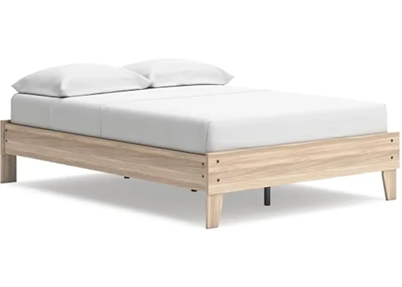 Signature Design by Ashley Battelle Full Platform Bed, 57" W x 78" D x 16" H, Light Brown