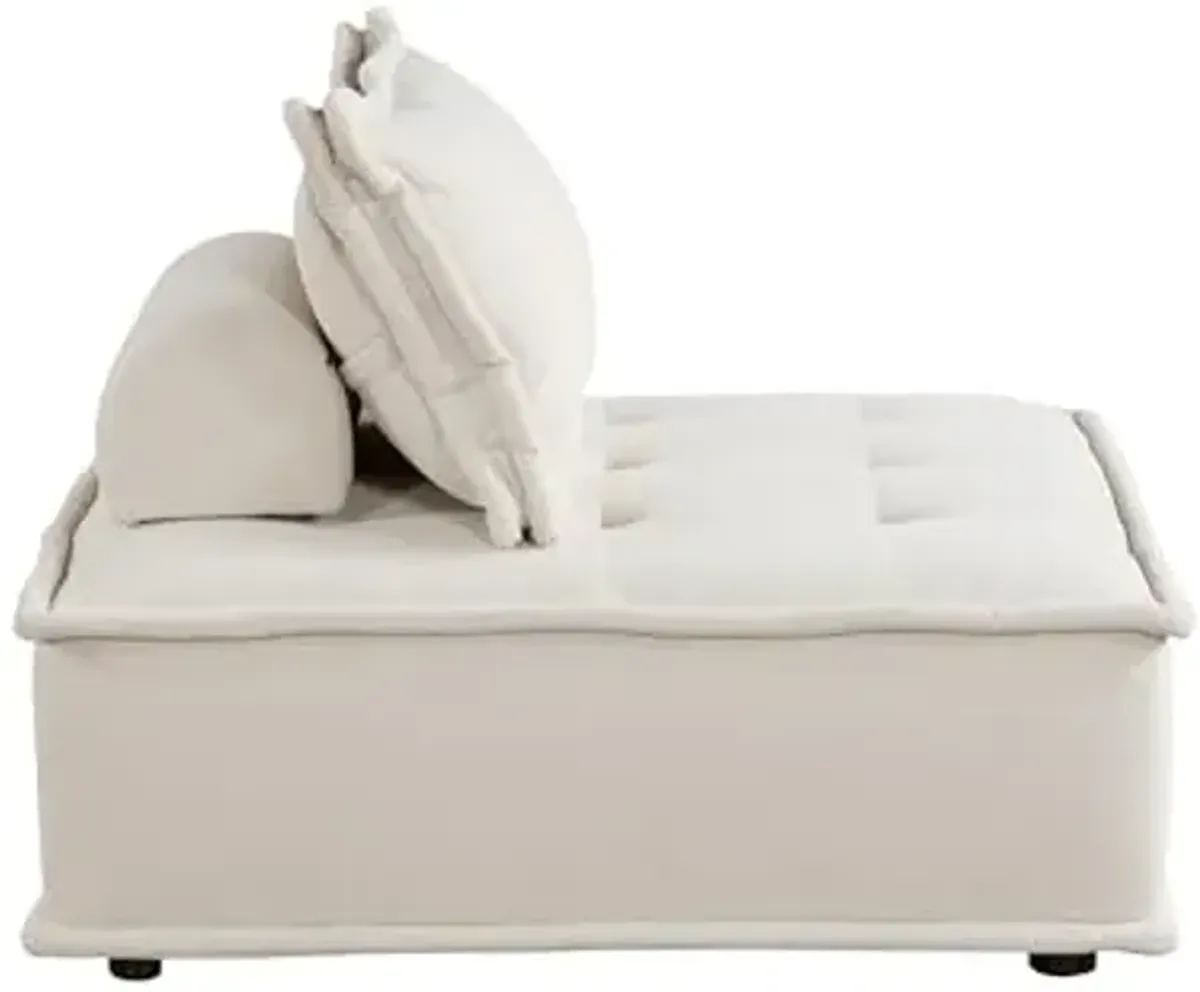 Lexicon Thurston Modular Sectional Sofa, 5-Seater, Beige