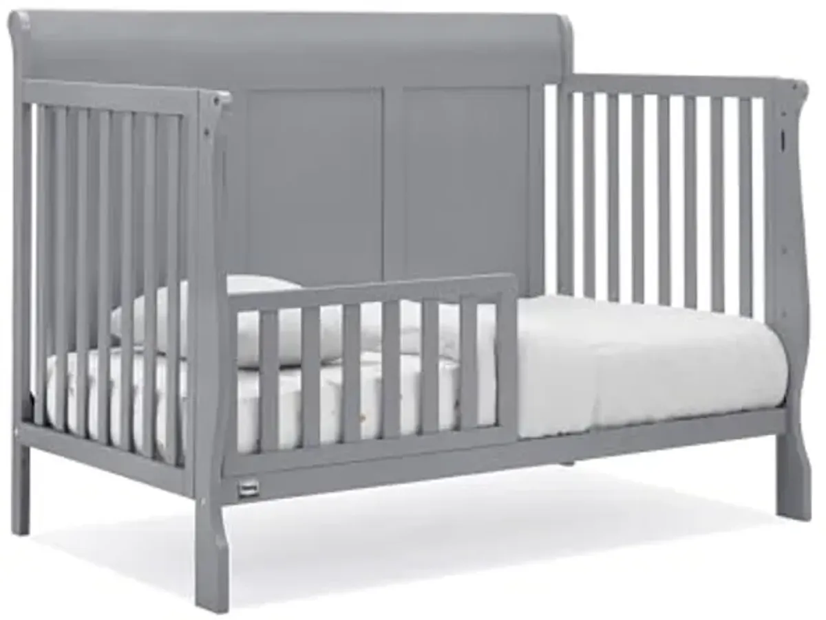 Simmons Kids Carter 6-in-1 Convertible Crib - Greenguard Gold Certified, Grey