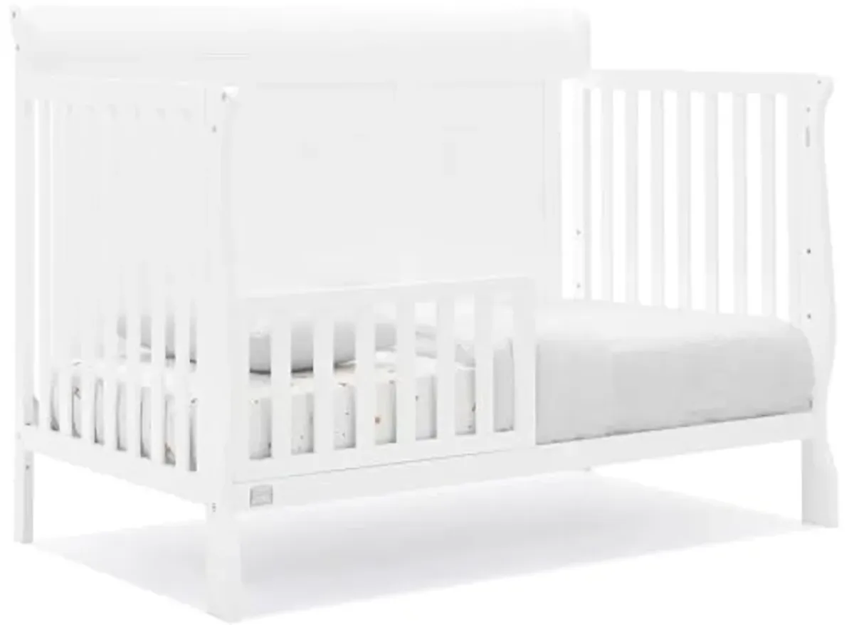 Delta Children Simmons Kids Carter 6-in-1 Convertible Crib - Greenguard Gold Certified, Bianca White