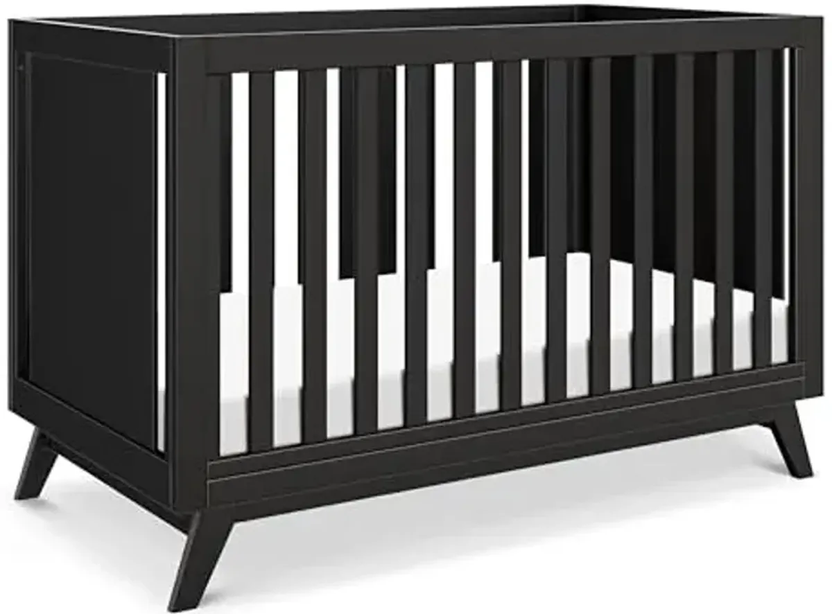 DaVinci Otto 3-in-1 Convertible Crib in Ebony, GREENGUARD Gold Certified