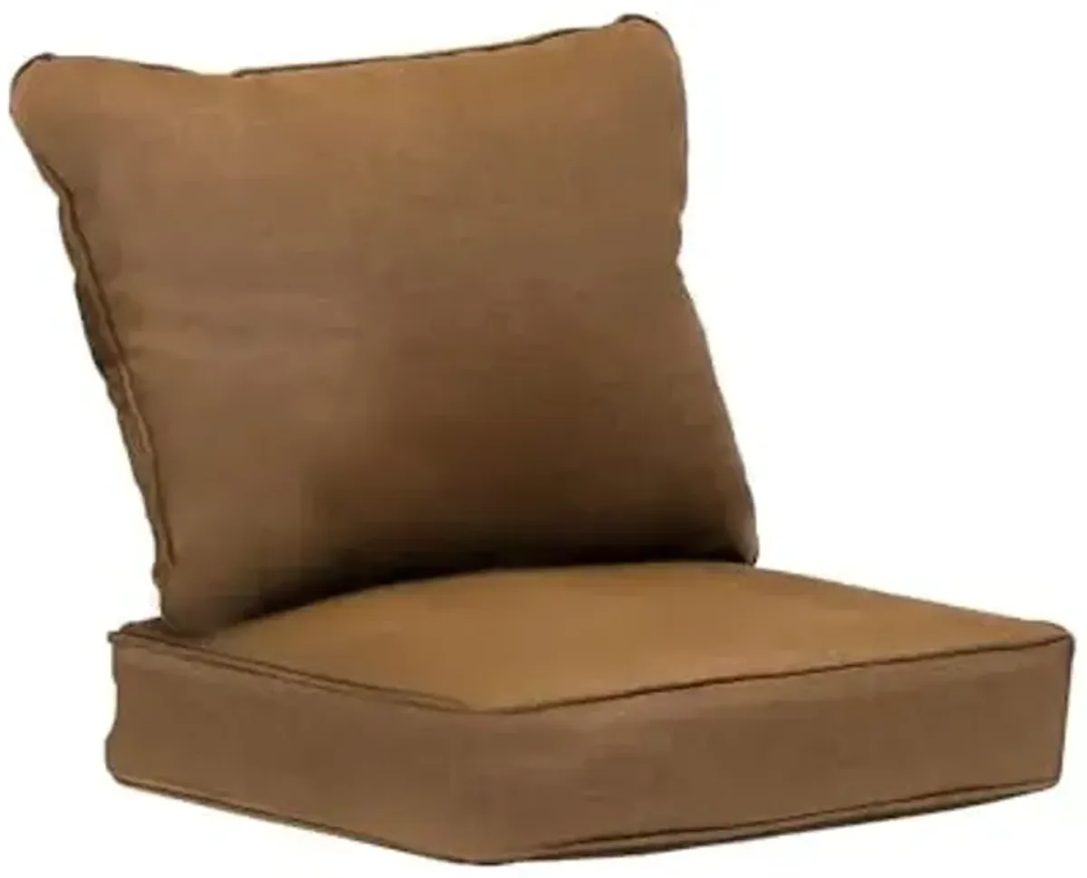 Hanover Set of 2 Replacement Summer Nights Rockers in Terracotta, Weather-Resistant Back Cushions for Outdoor Seating Set, 1pc, Rust