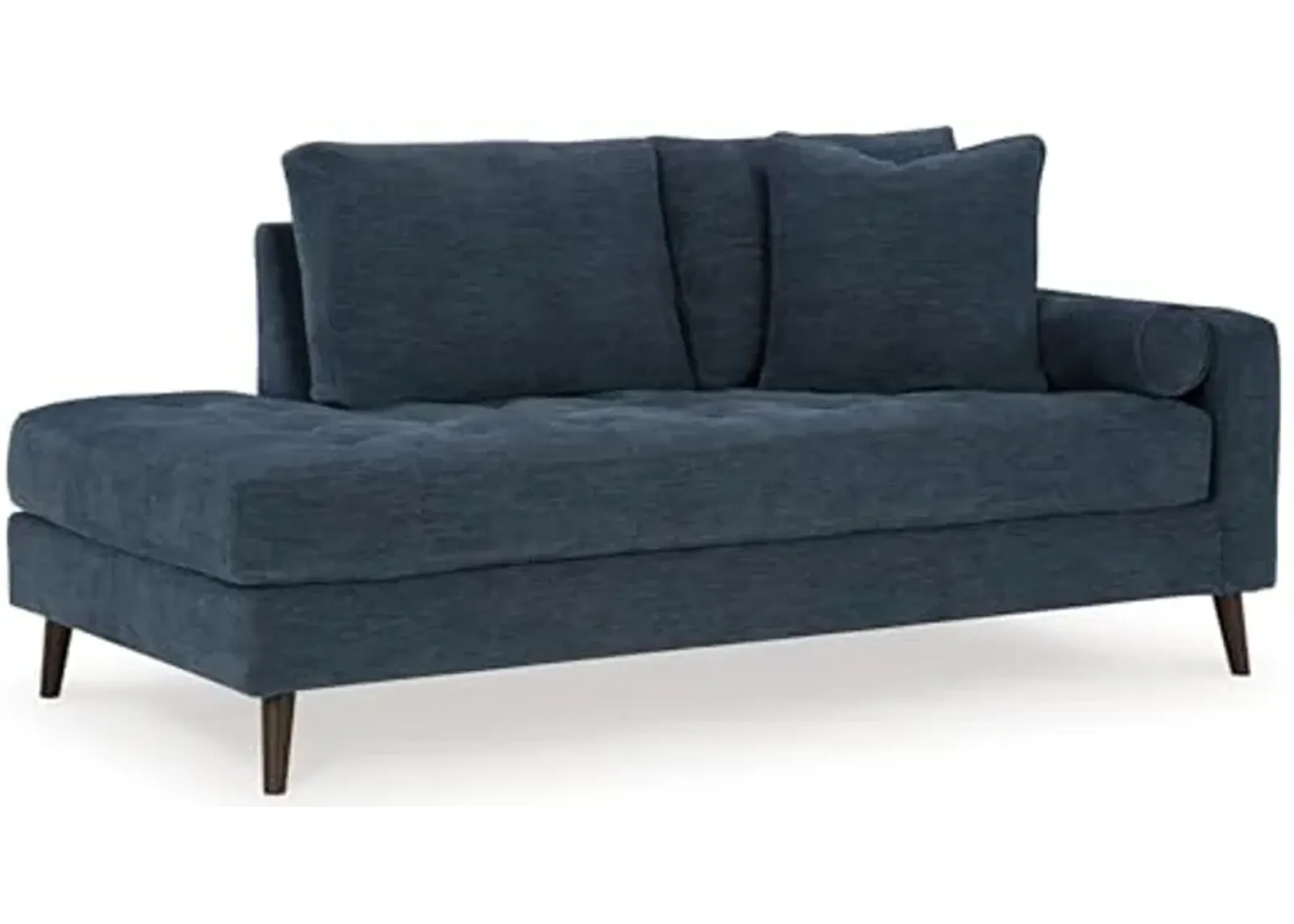 Signature Design by Ashley Bixler Right-Arm Facing Corner Chaise, 37" W x 75" D x 37" H, Blue