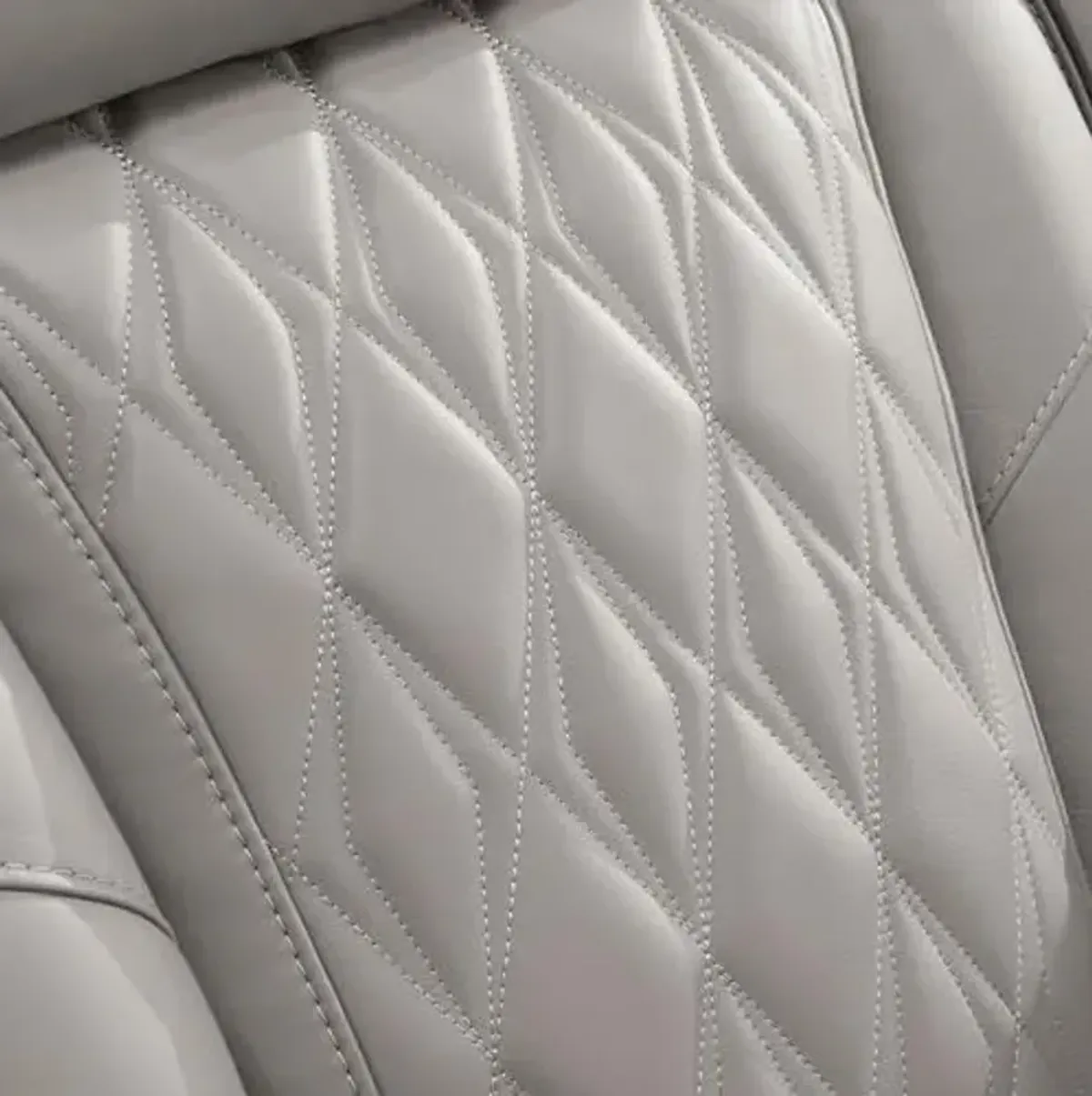 Signature Design by Ashley Boyington Contemporary Leather Match Power Recliner with Adjustable Headrest, Cup Holders, USB Port and Air Massage System, Light Gray