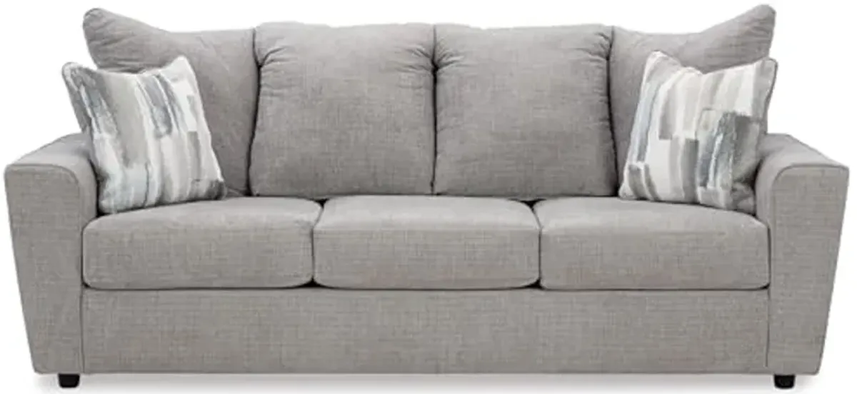 Signature Design by Ashley Stairatt Sofa, 86" W x 38" D x 39" H, Light Gray