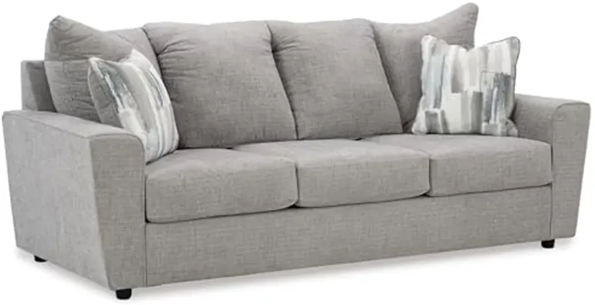 Signature Design by Ashley Stairatt Sofa, 86" W x 38" D x 39" H, Light Gray