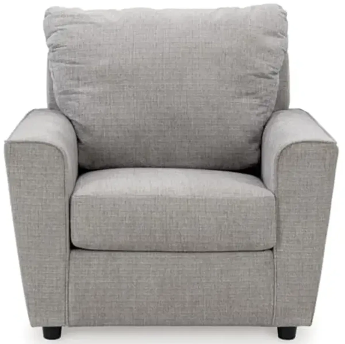 Signature Design by Ashley Stairatt Modern Flared-Arm Chair with Removable Cushions and Flared Arms, Gray