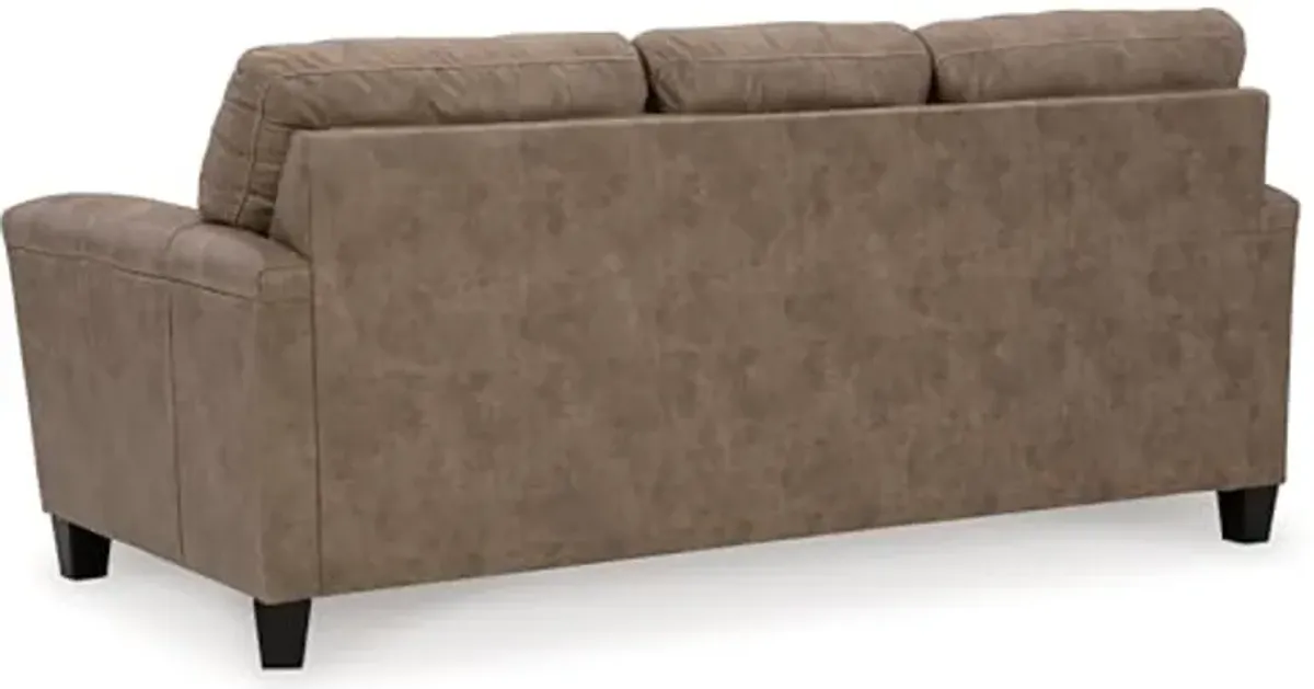 Signature Design by Ashley Navi Queen Sofa Sleeper, 89" W x 38" D x 39" H, Dark Brown