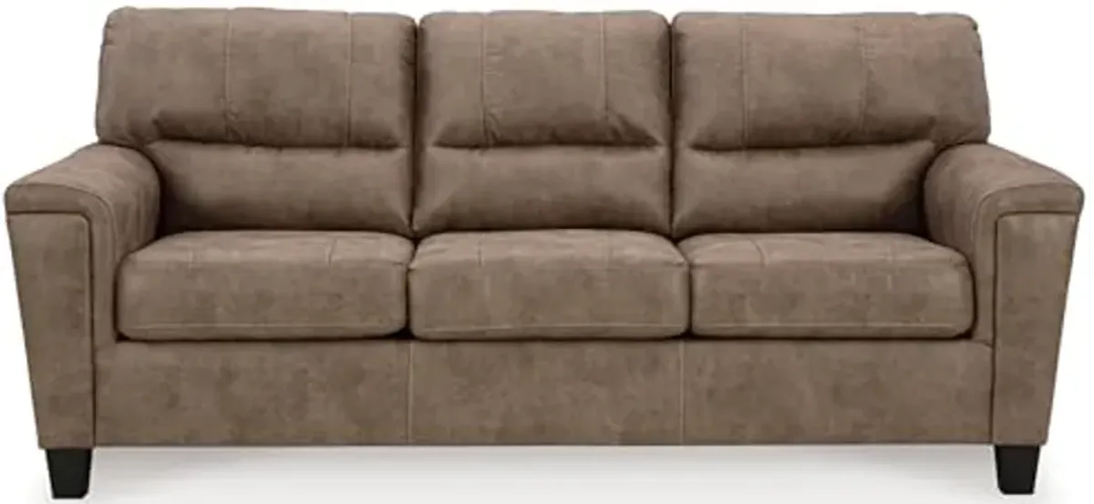 Signature Design by Ashley Navi Queen Sofa Sleeper, 89" W x 38" D x 39" H, Dark Brown