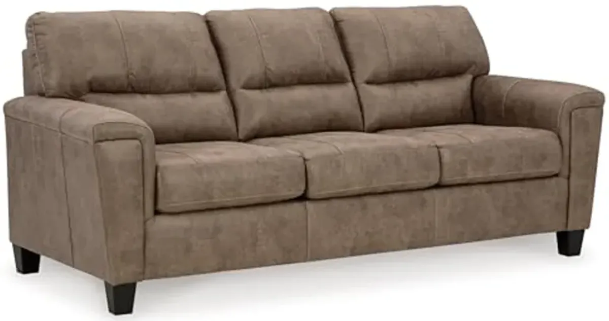 Signature Design by Ashley Navi Queen Sofa Sleeper, 89" W x 38" D x 39" H, Dark Brown