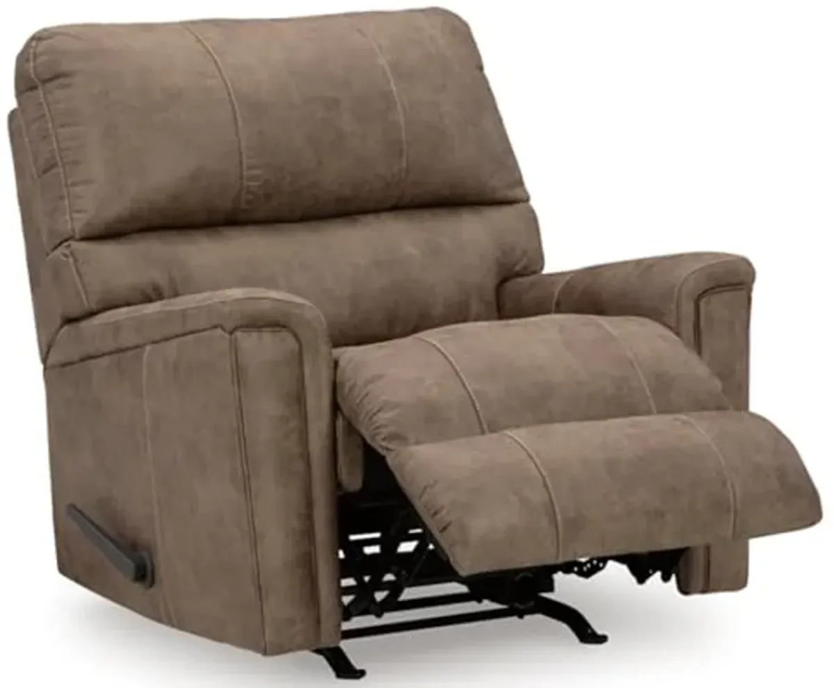 Signature Design by Ashley Navi Recliner, 39" W x 41" D x 42" H, Dark Brown