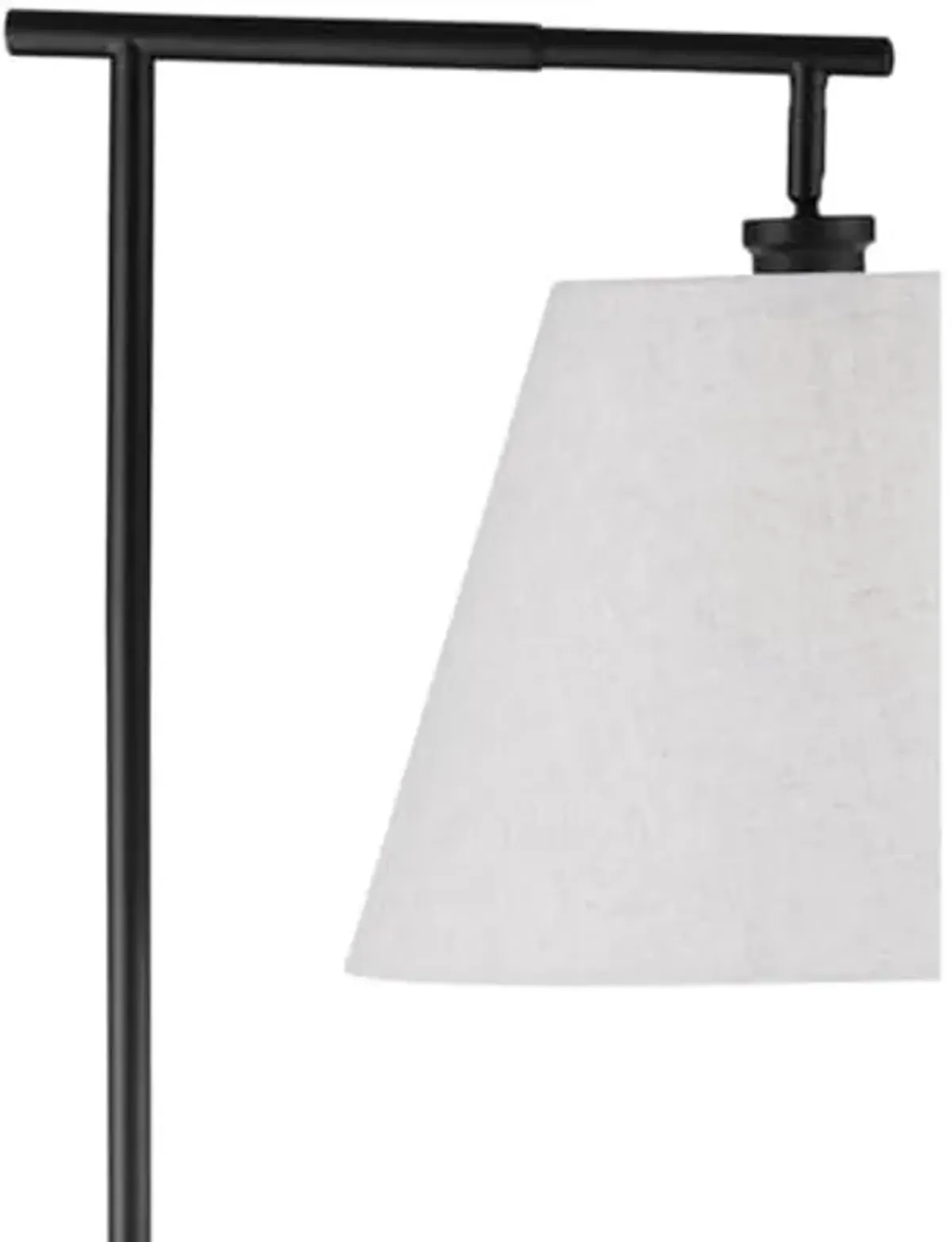 Bassett Mirror Company McLeen Floor Lamp in Black Metal