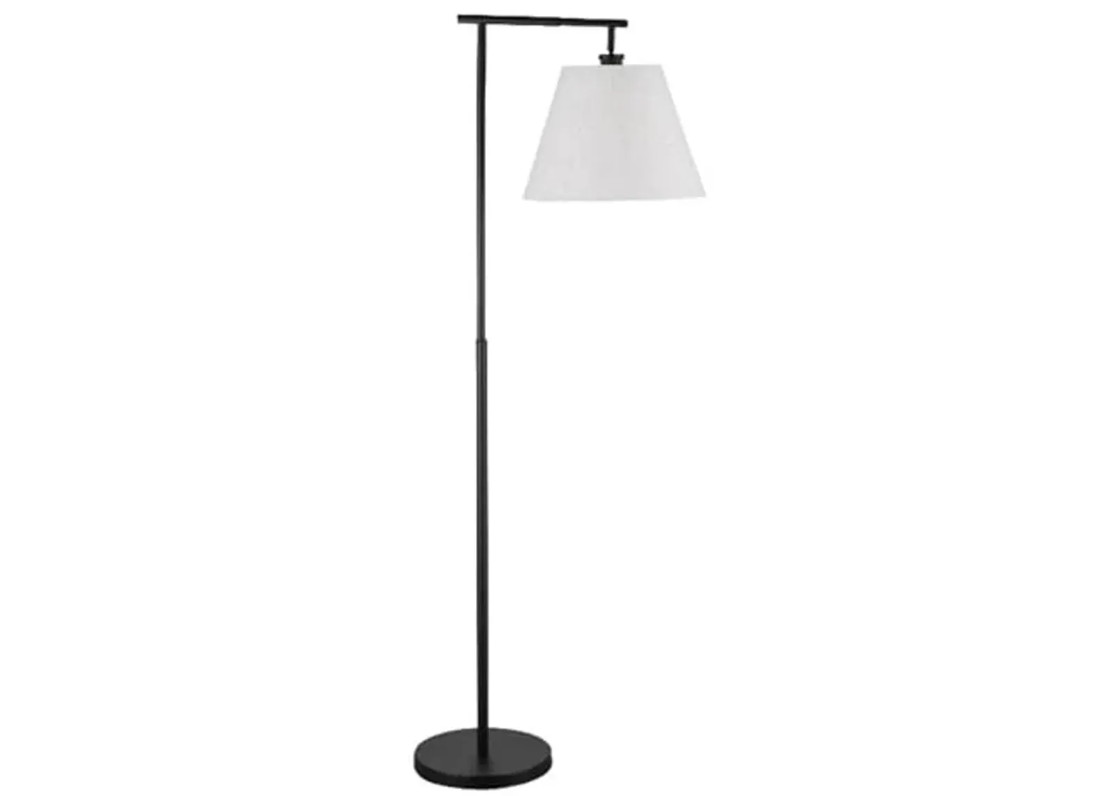 Bassett Mirror Company McLeen Floor Lamp in Black Metal