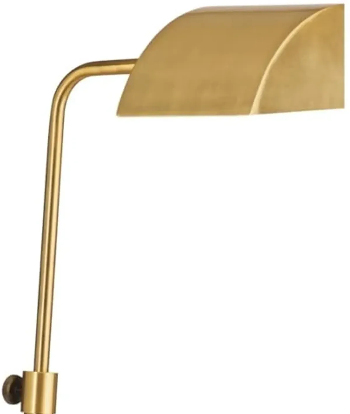 Bassett Mirror Company Golden Desk Lamp in Brass Metal