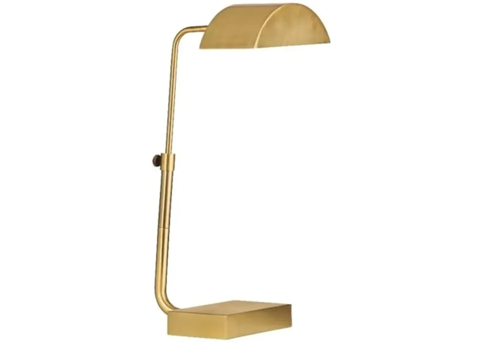 Bassett Mirror Company Golden Desk Lamp in Brass Metal